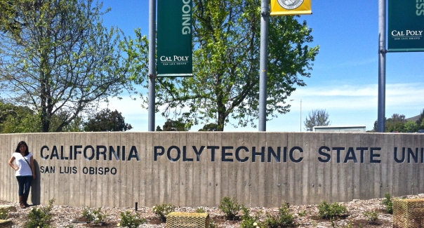 Visiting Cal Poly SLO. Photo by Virginia Nunez.